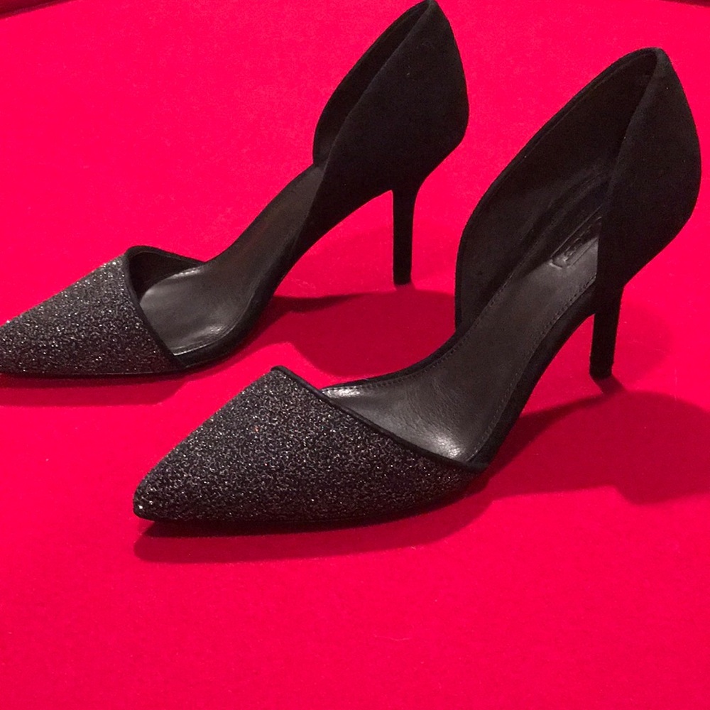 Coach Black Velvet Pumps